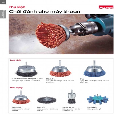 Phụ Ki&ecirc;n Makita Chổi Đ&aacute;nh M&aacute;y,Đinh V&iacute;t Quận